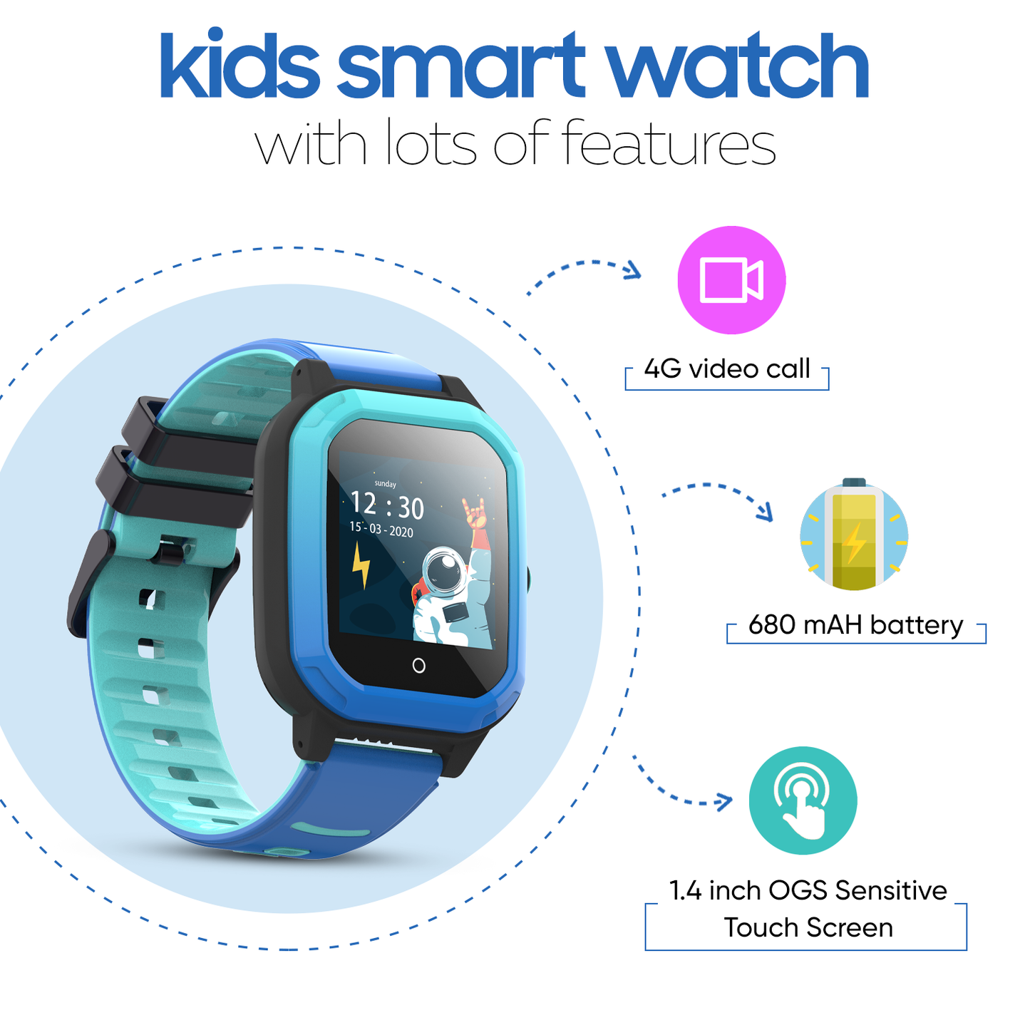 Turet Comet Smart Watch for Kids