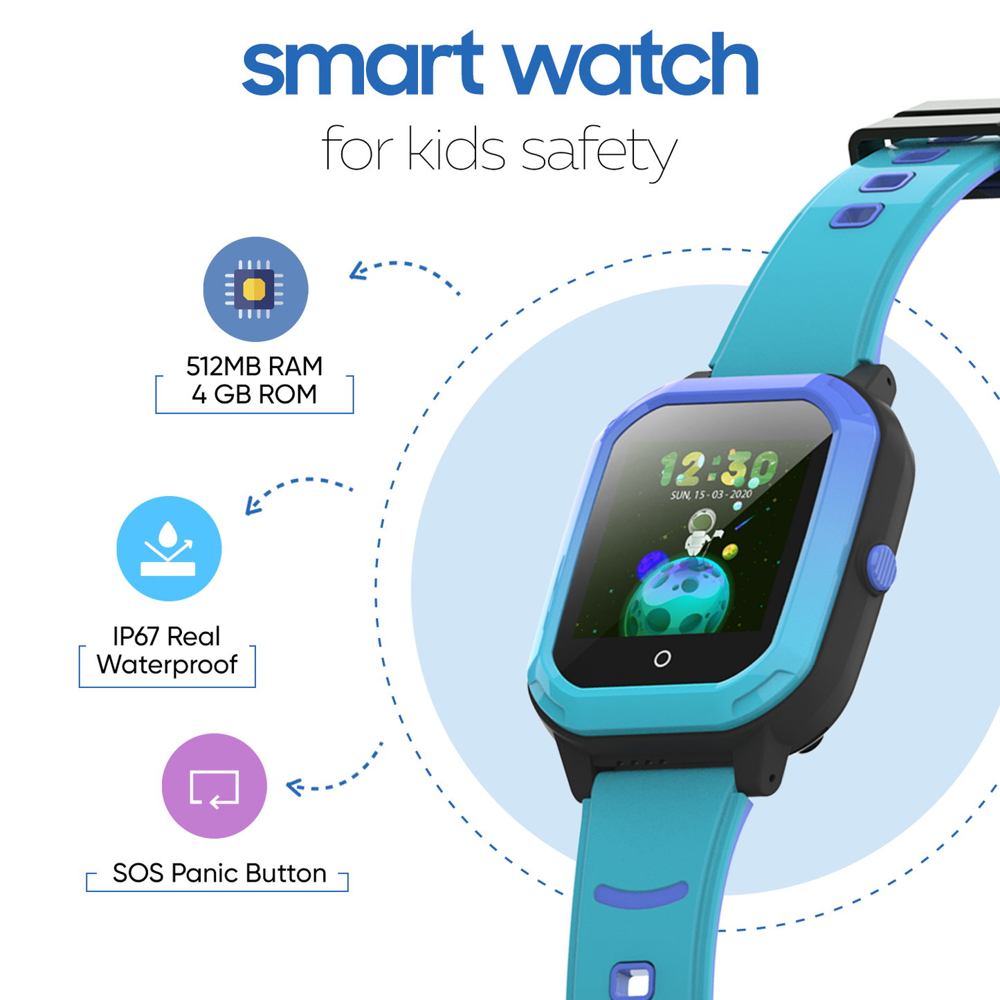 Turet Comet Smart Watch for Kids