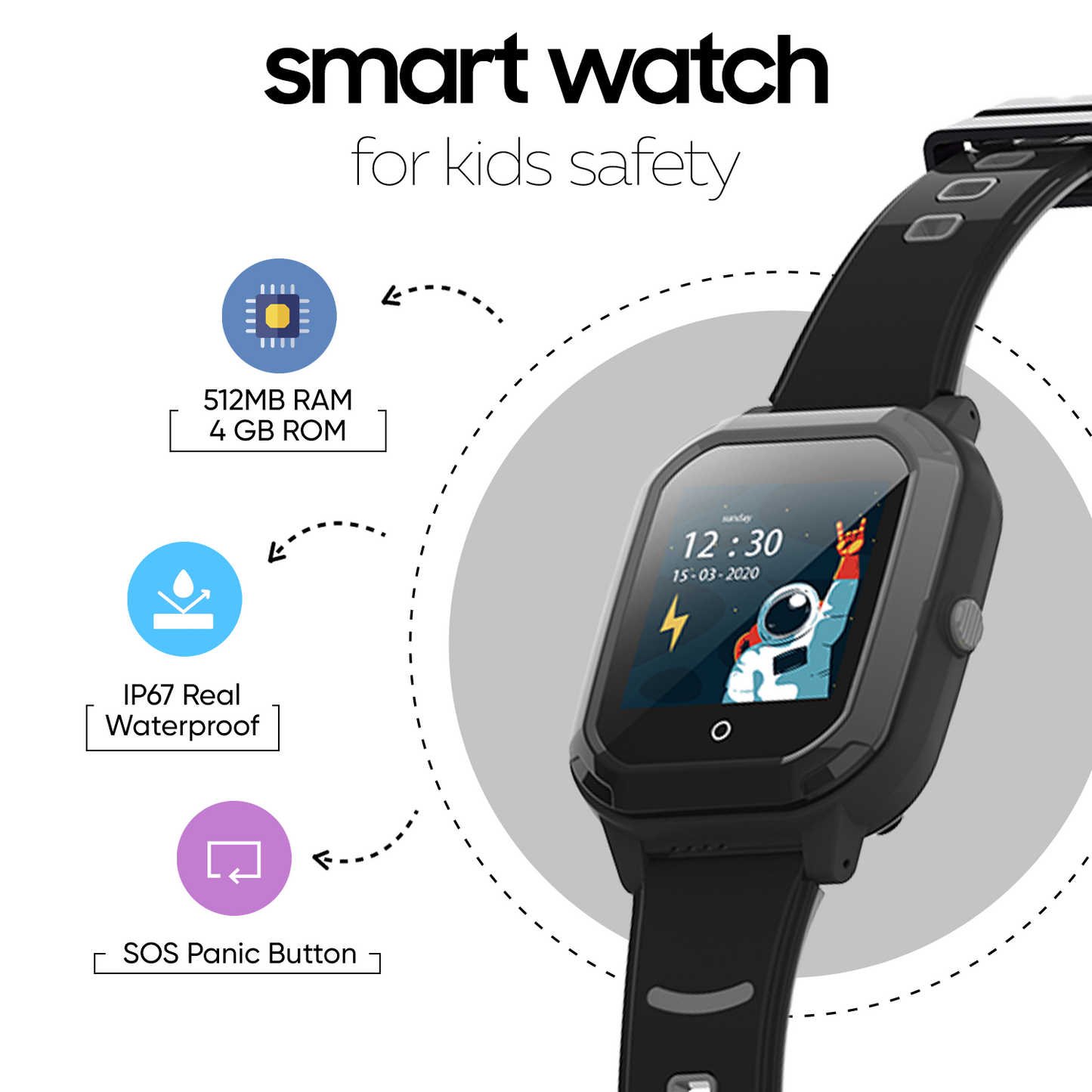 Turet Comet Smart Watch for Kids