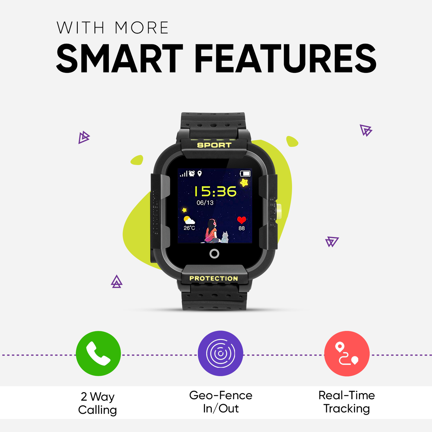 Turet Gator Smart Watch for Kids