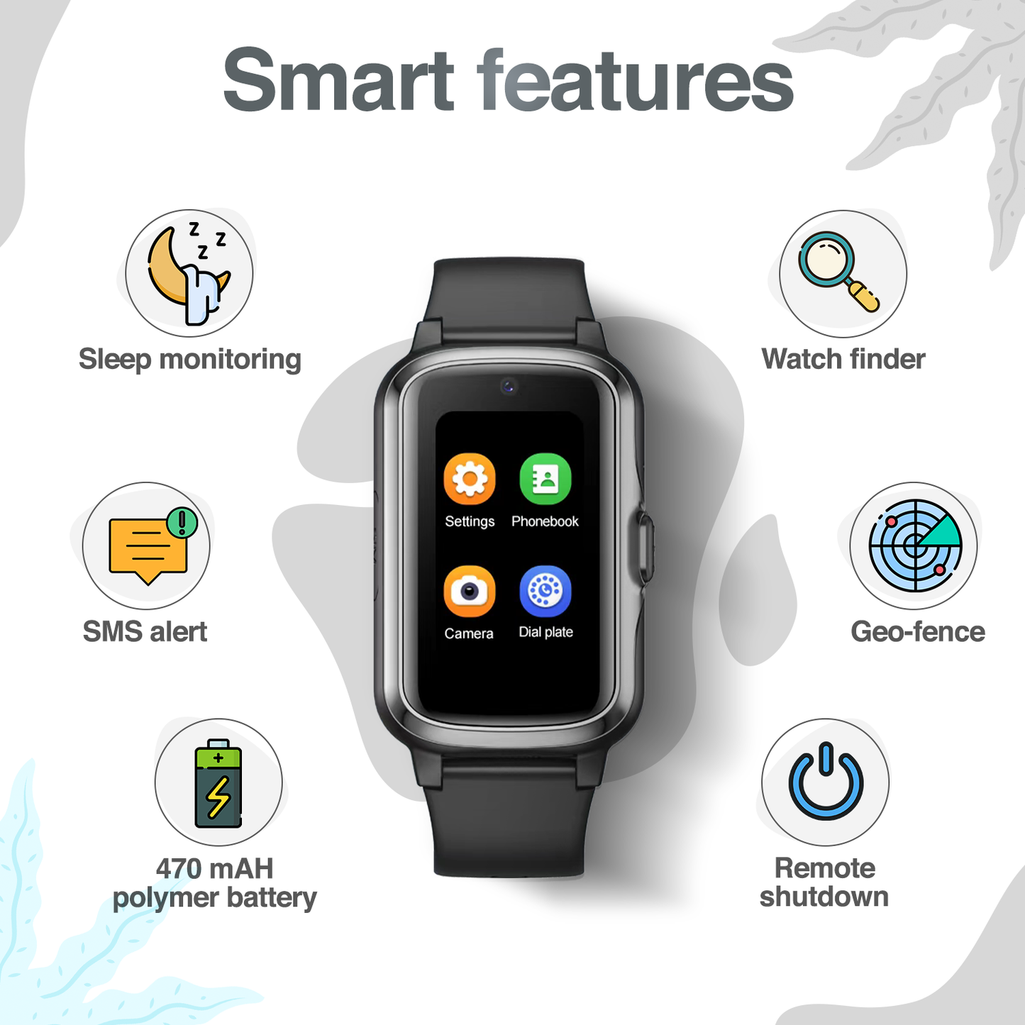 Turet Gumdrop Smart Watch for Kids