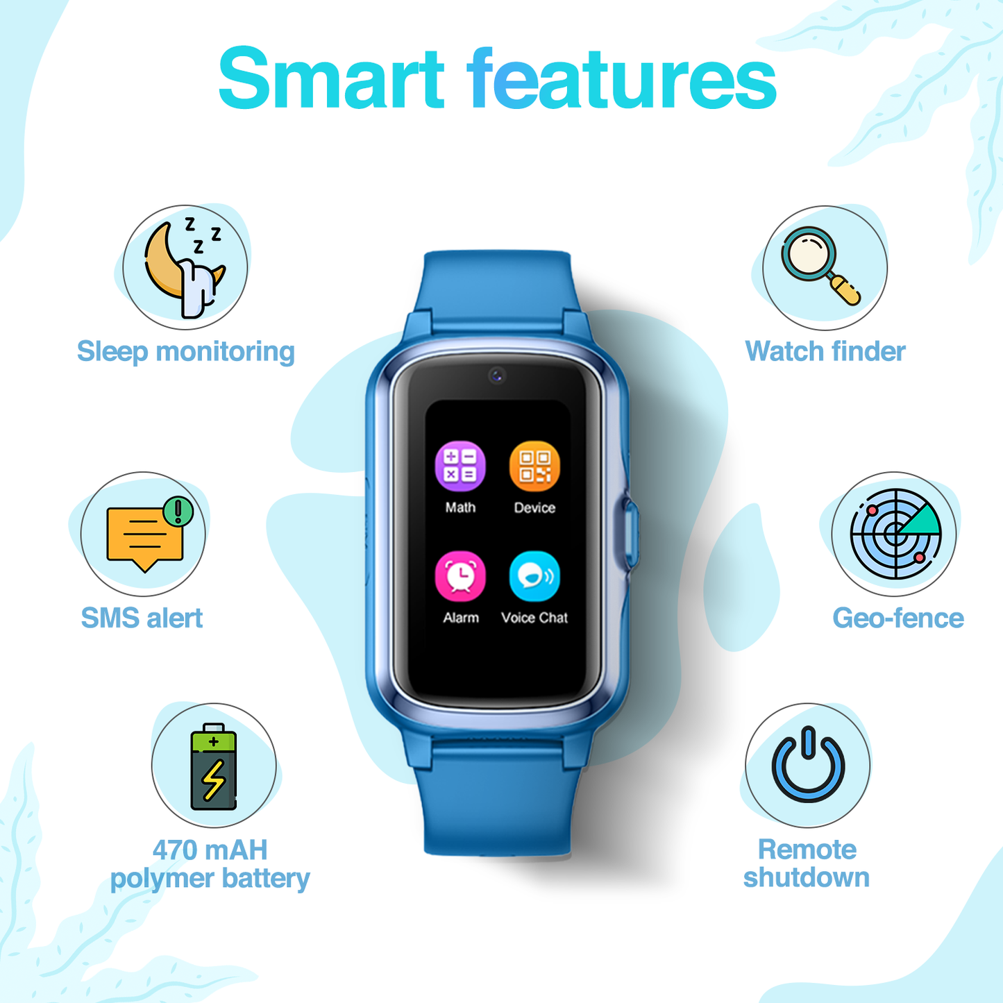 Turet Gumdrop Smart Watch for Kids