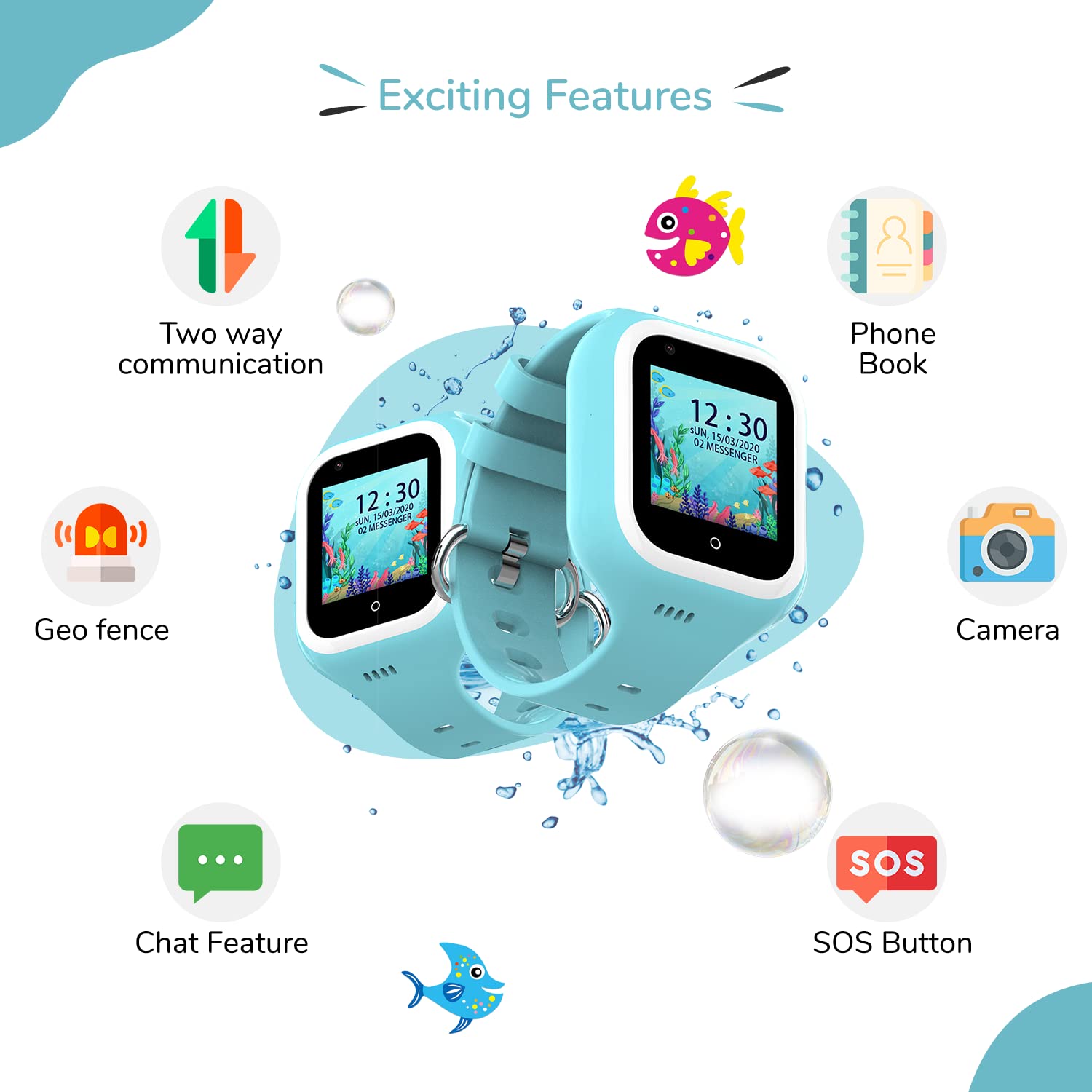 Turet Jellybean Smart Watch for Kids