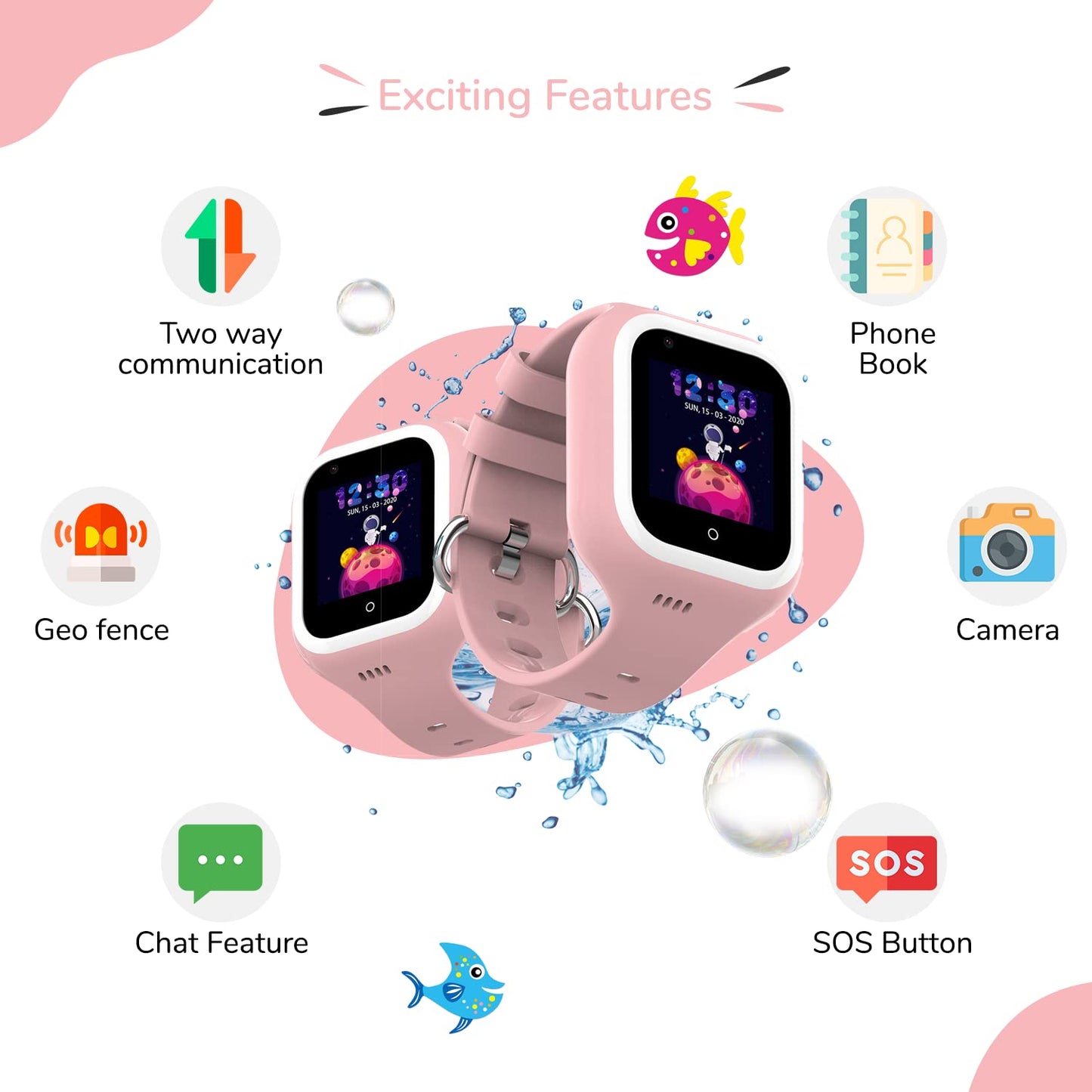 Turet Jellybean Smart Watch for Kids