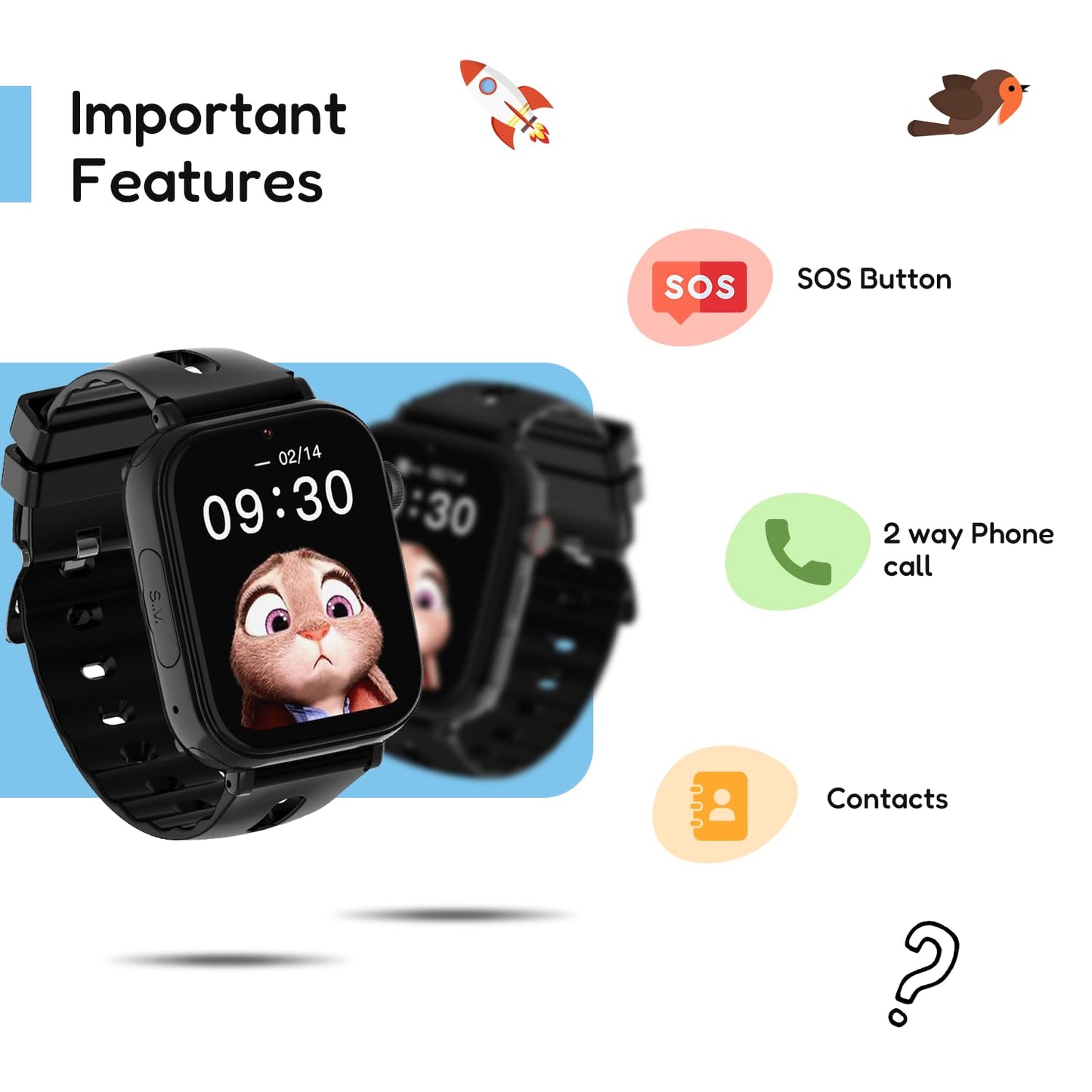 Turet Taffy Smart Watch for Kids