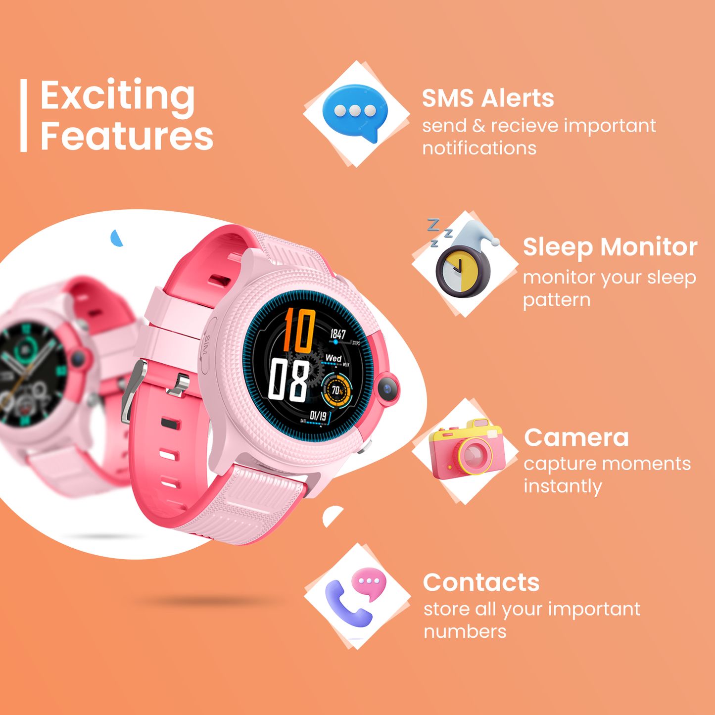 Turet Buttercup Smart Watch for Kids