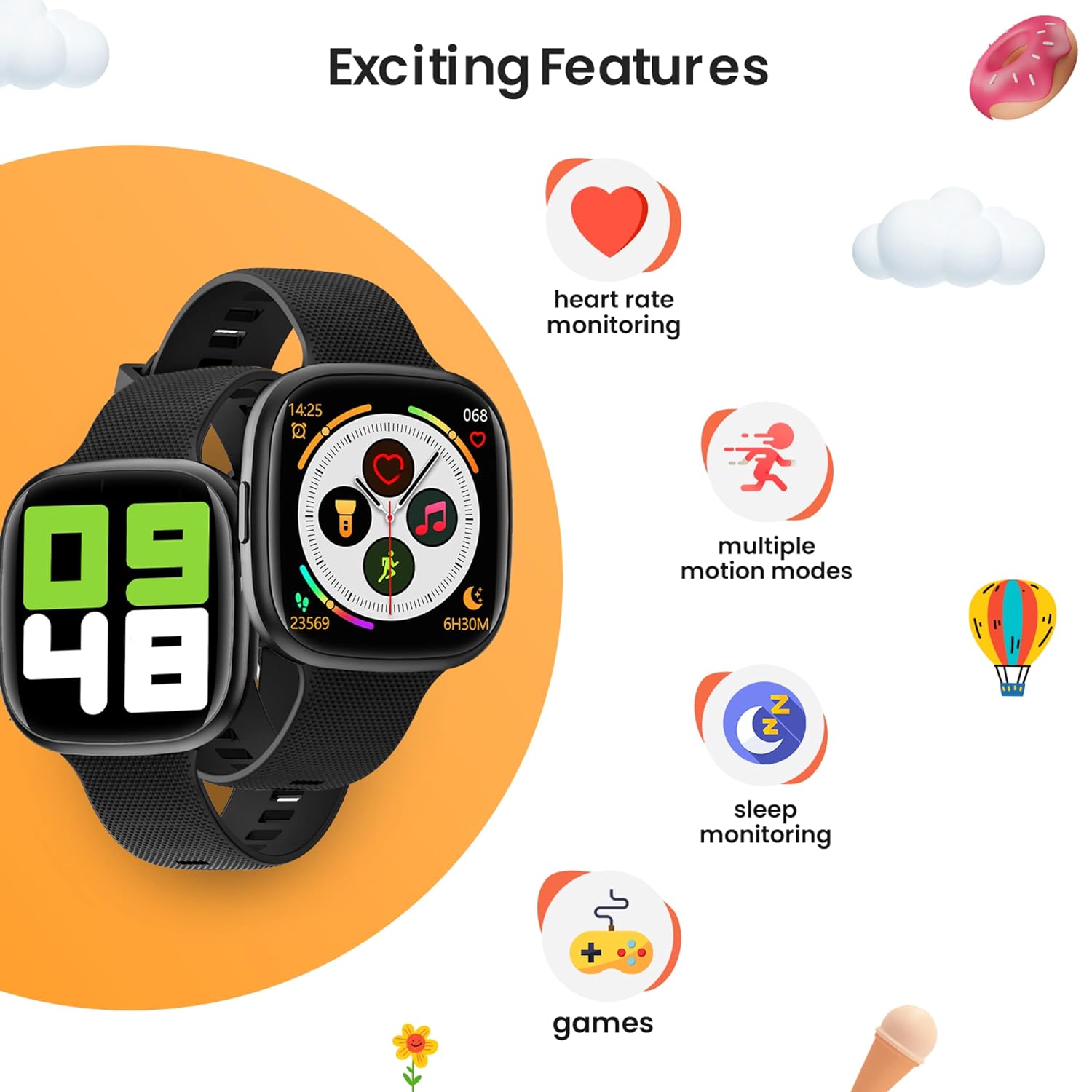 Turet Gravel Smart Watch for Kids