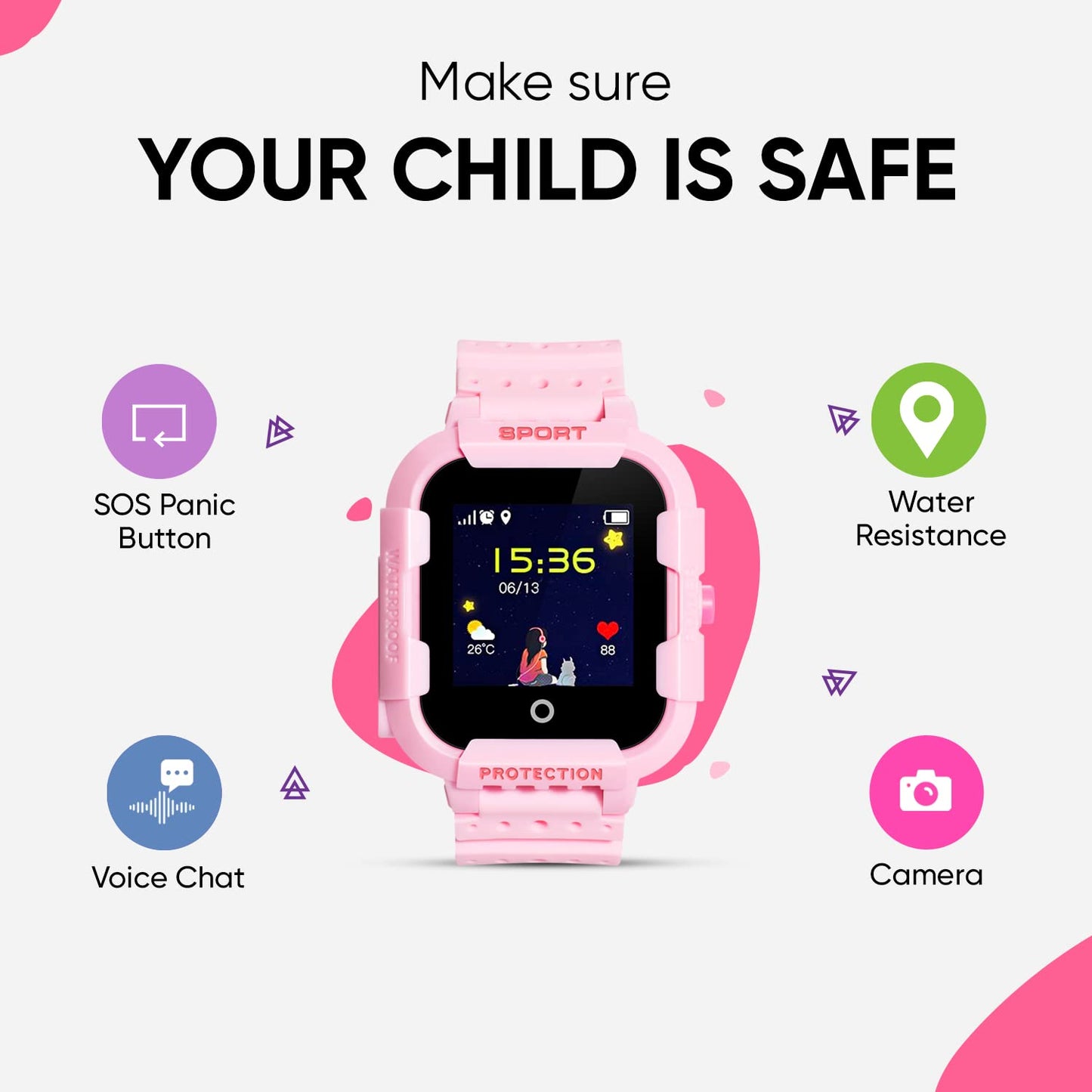 Turet Gator Smart Watch for Kids